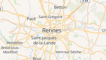 Carte en ligne de Rennes