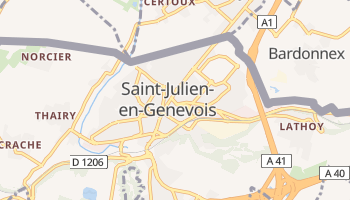 Carte en ligne de Saint-Julien-en-Genevois
