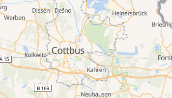 Carte en ligne de Cottbus
