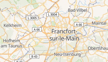 Carte en ligne de Francfort-sur-le-Main