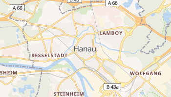 Carte en ligne de Hanau