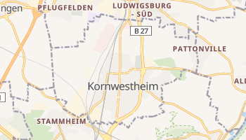Carte en ligne de Kornwestheim