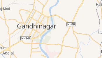 Carte en ligne de Gandhinagar