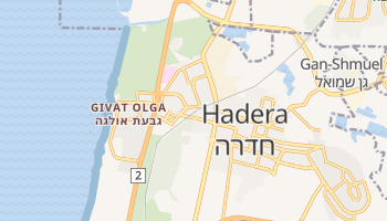 Carte en ligne de Hadera