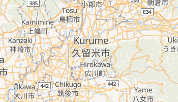 Carte en ligne de Kurume