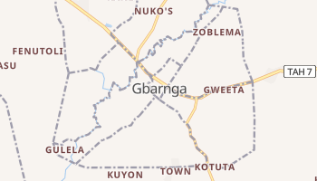 Carte en ligne de Gbarnga