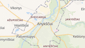 Carte en ligne de Anykščiai