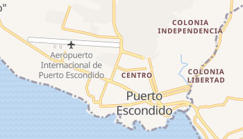 Carte en ligne de Puerto Escondido