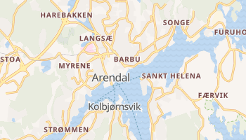 Carte en ligne de Arendal