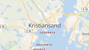 Carte en ligne de Kristiansand