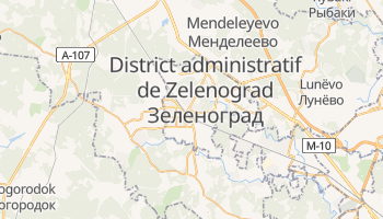 Carte en ligne de District administratif de Zelenograd