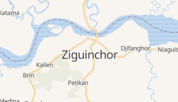 Carte en ligne de Ziguinchor