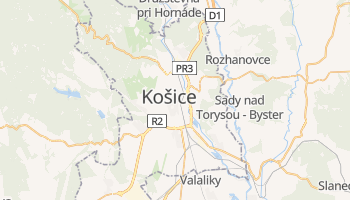 Carte en ligne de Košice