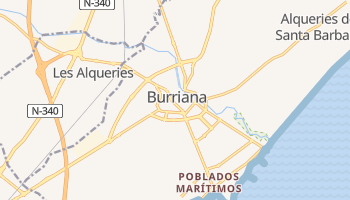 Carte en ligne de Burriana