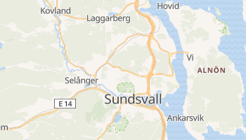Carte en ligne de Sundsvall
