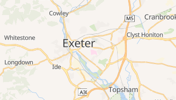 Carte en ligne de Exeter