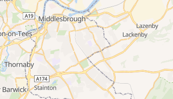 Carte en ligne de Middlesbrough
