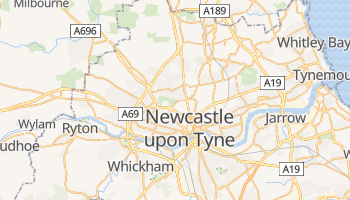 Carte en ligne de Newcastle-upon-Tyne