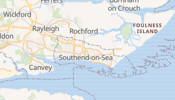 Carte en ligne de Southend-on-Sea