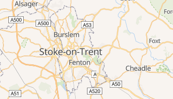 Carte en ligne de Stoke-on-Trent