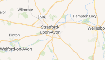 Carte en ligne de Stratford-upon-Avon