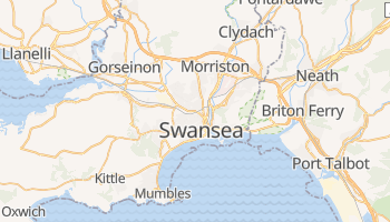 Carte en ligne de Swansea