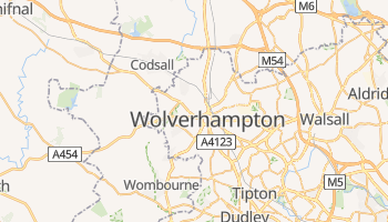 Carte en ligne de Wolverhampton