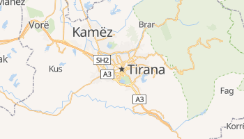 Mappa online di Tirana