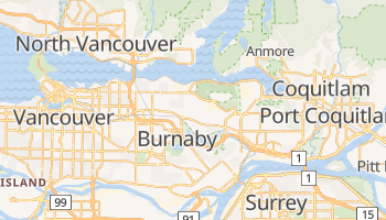 Mappa online di Burnaby