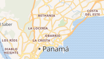 Mappa online di Panama