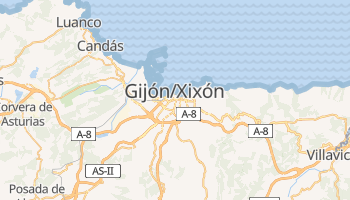 Mappa online di Gijón