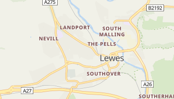 Mappa online di Lewes