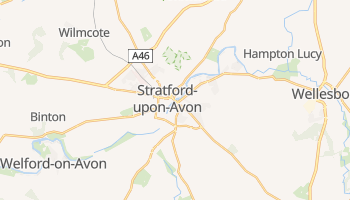 Mappa online di Stratford-upon-Avon