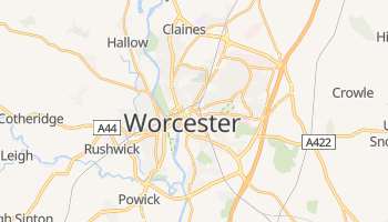 Mappa online di Worcester