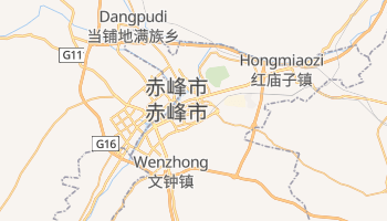 赤峰市 の地図