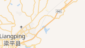 梁平県 の地図
