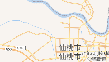 綿陽市 の地図