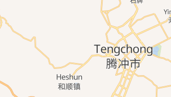 騰衝県 の地図