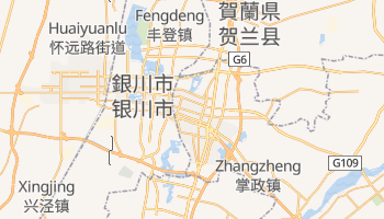 銀川市 の地図