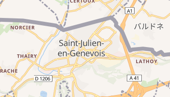 サン＝ジュリアン＝アン＝ジュヌヴォワ の地図