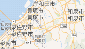 貝塚市 の地図