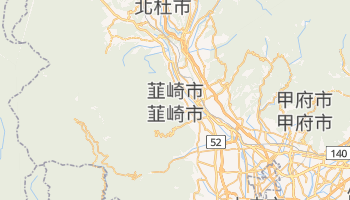 韮崎市 の地図