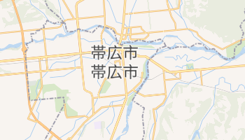 帯広市 の地図