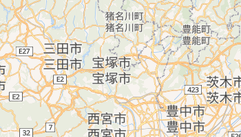 宝塚市 の地図