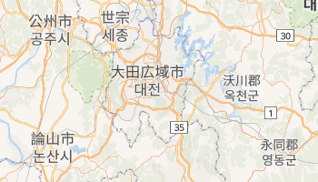 大田広域市 の地図