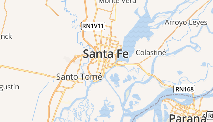 Santa Fe online kaart