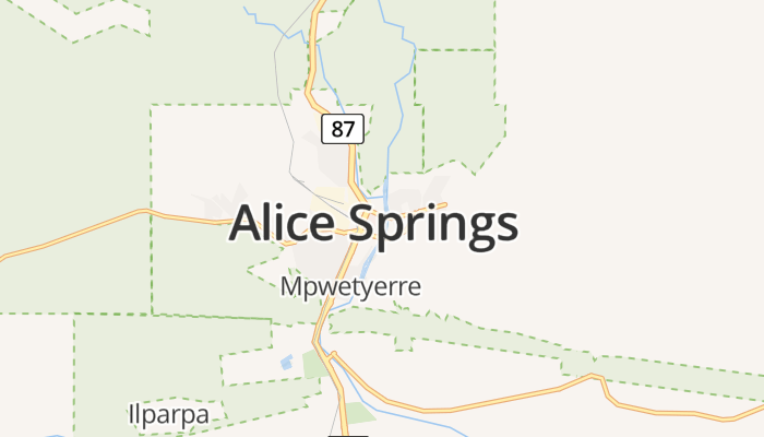 Alice Springs online kaart