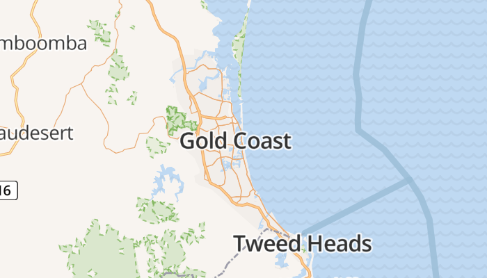 Gold Coast online kaart