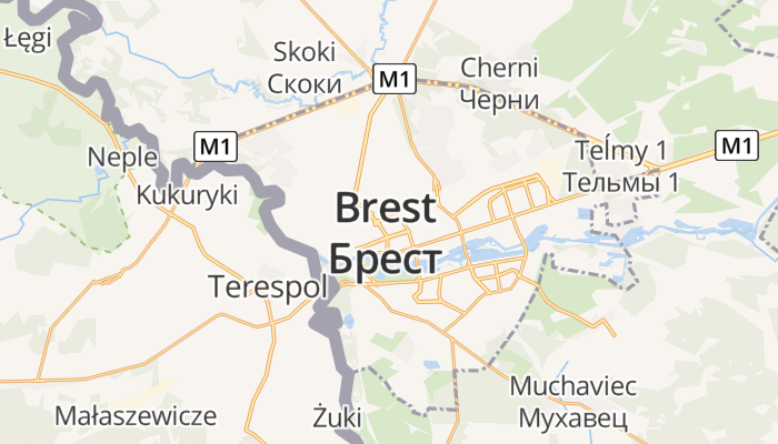 Brest online kaart