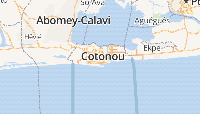Cotonou online kaart